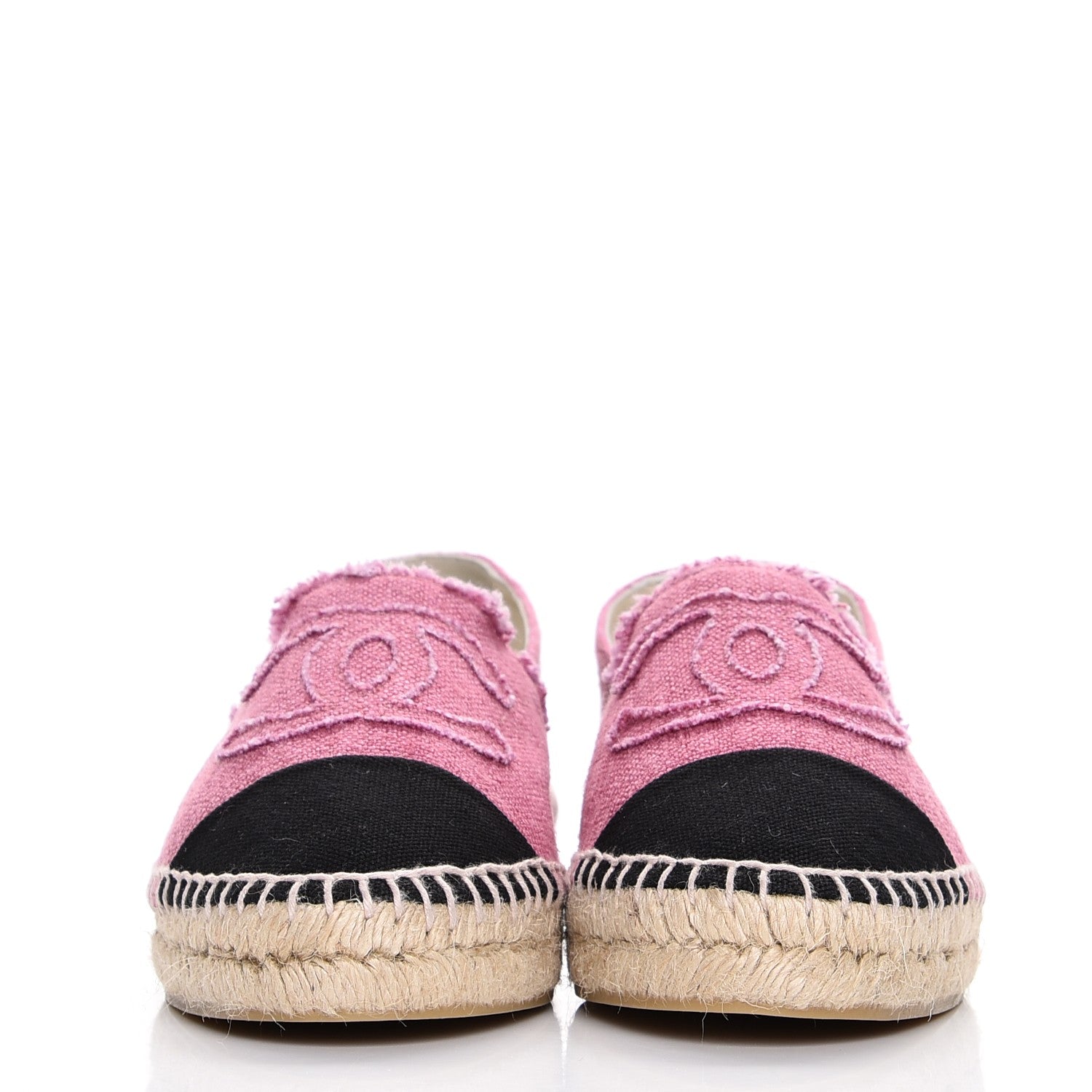 Chanel Linen CC Espadrilles 39 Pink 2 of 10