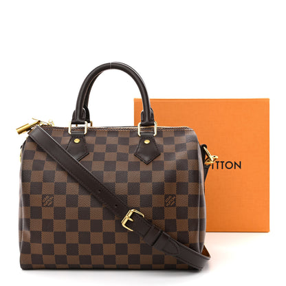 Louis Vuitton Damier Ebene Speedy Bandouliere 25 16 of 16