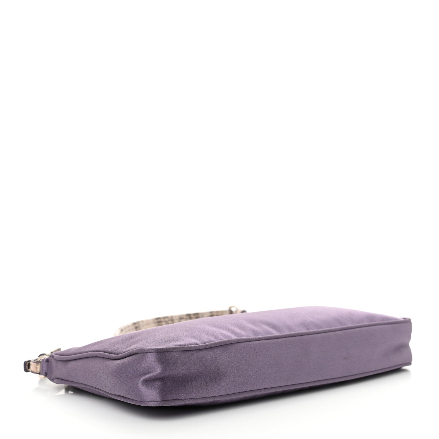 Prada Satin Raso Shoulder Bag Glicine 4 of 11