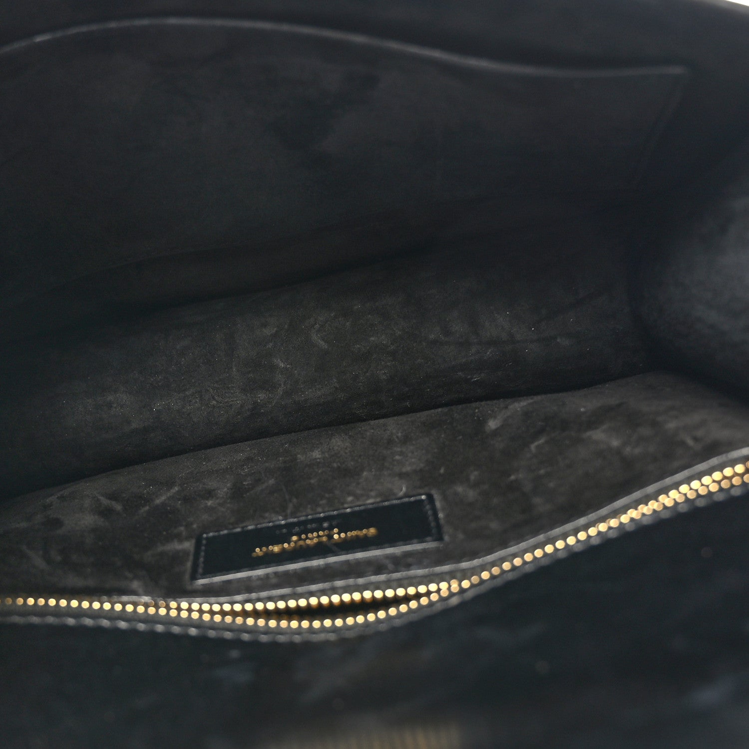 Saint Laurent Smooth Calfskin Carre Satchel Black 5 of 8