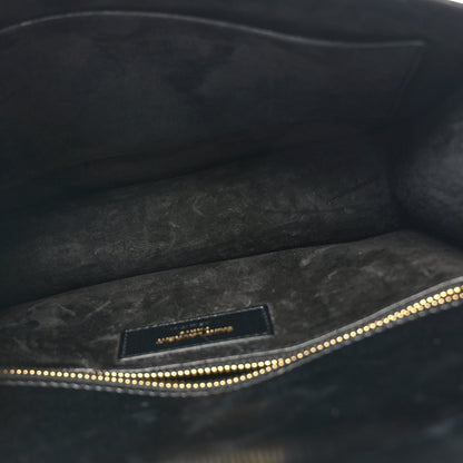 Saint Laurent Smooth Calfskin Carre Satchel Black 5 of 8