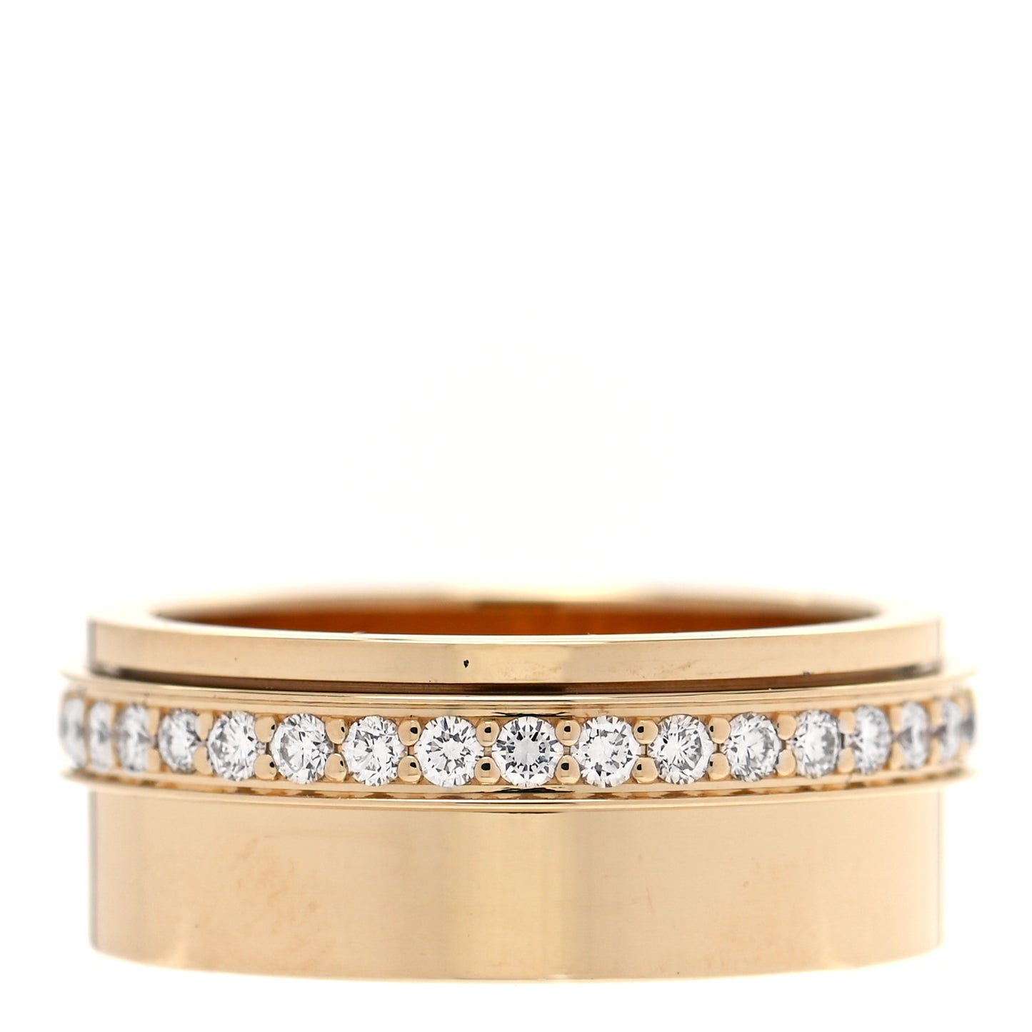 18K Yellow Gold Diamond Possession One Row Ring 54 7