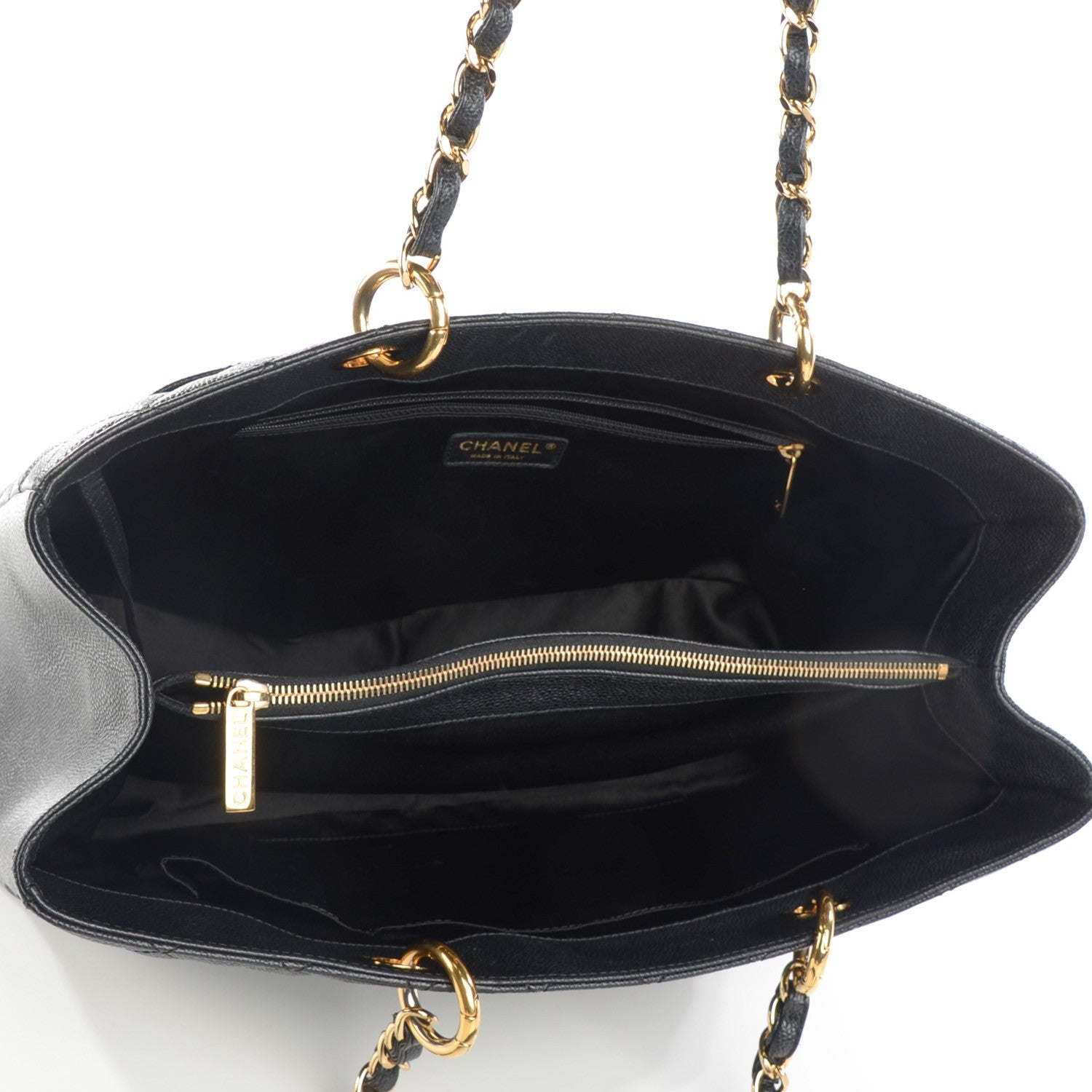 Chanel Caviar Quilted XL Grand Shopping Tote GST Black 5 of 7