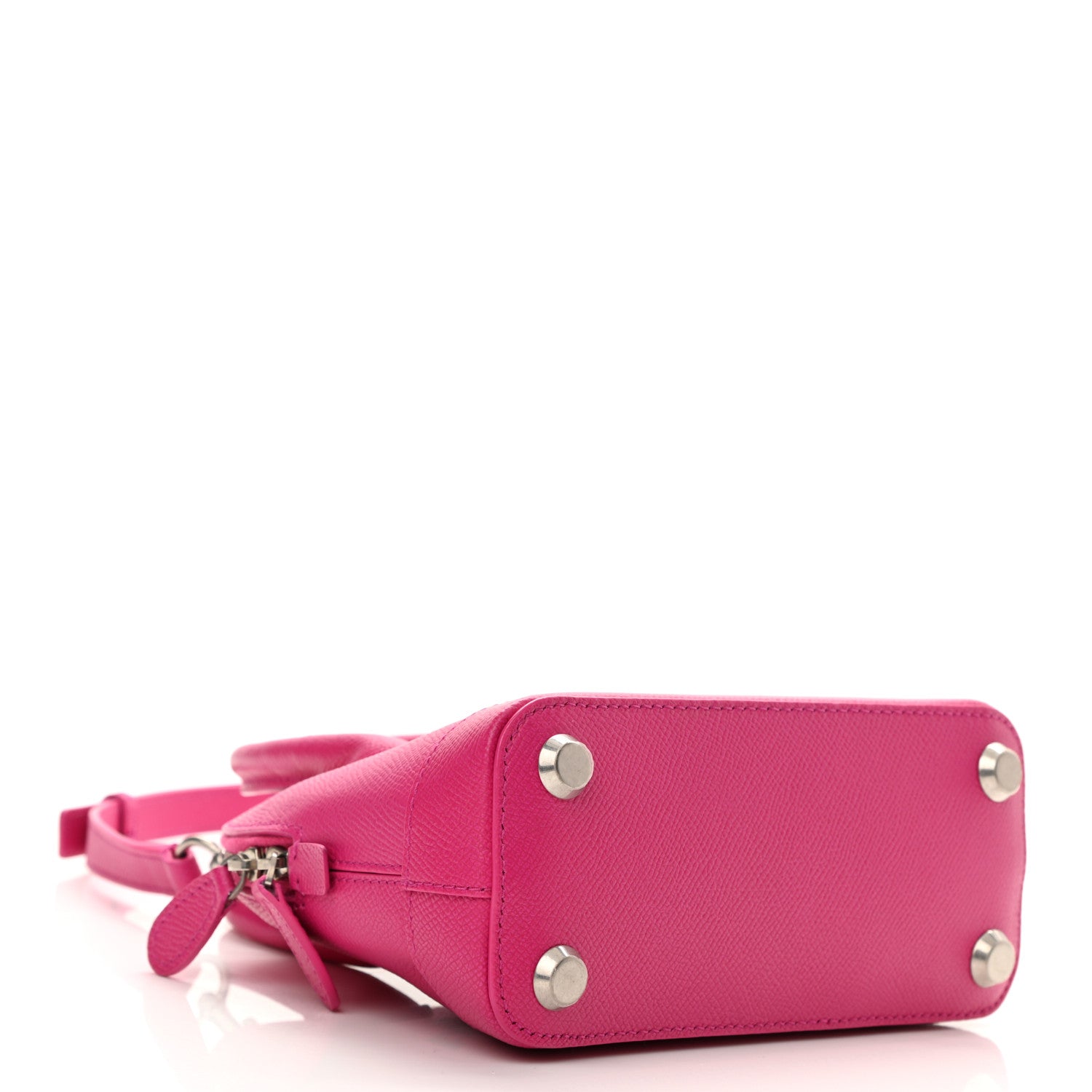 Balenciaga Signature Grained Calfskin Logo XXS Ville Top Handle Bag Fuchsia 4 of 8