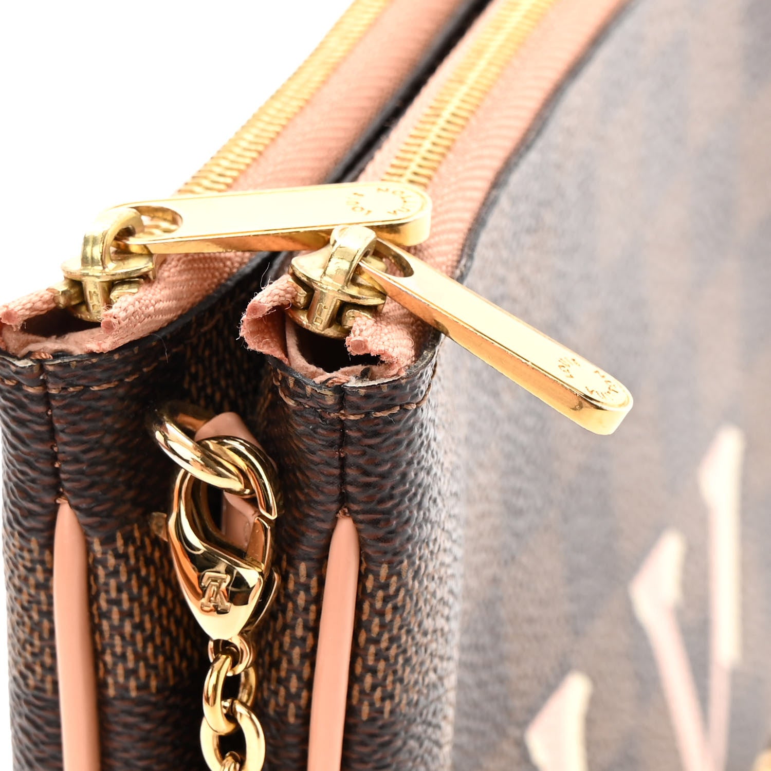 Louis Vuitton Damier Ebene Double Zip Pochette 14 of 18
