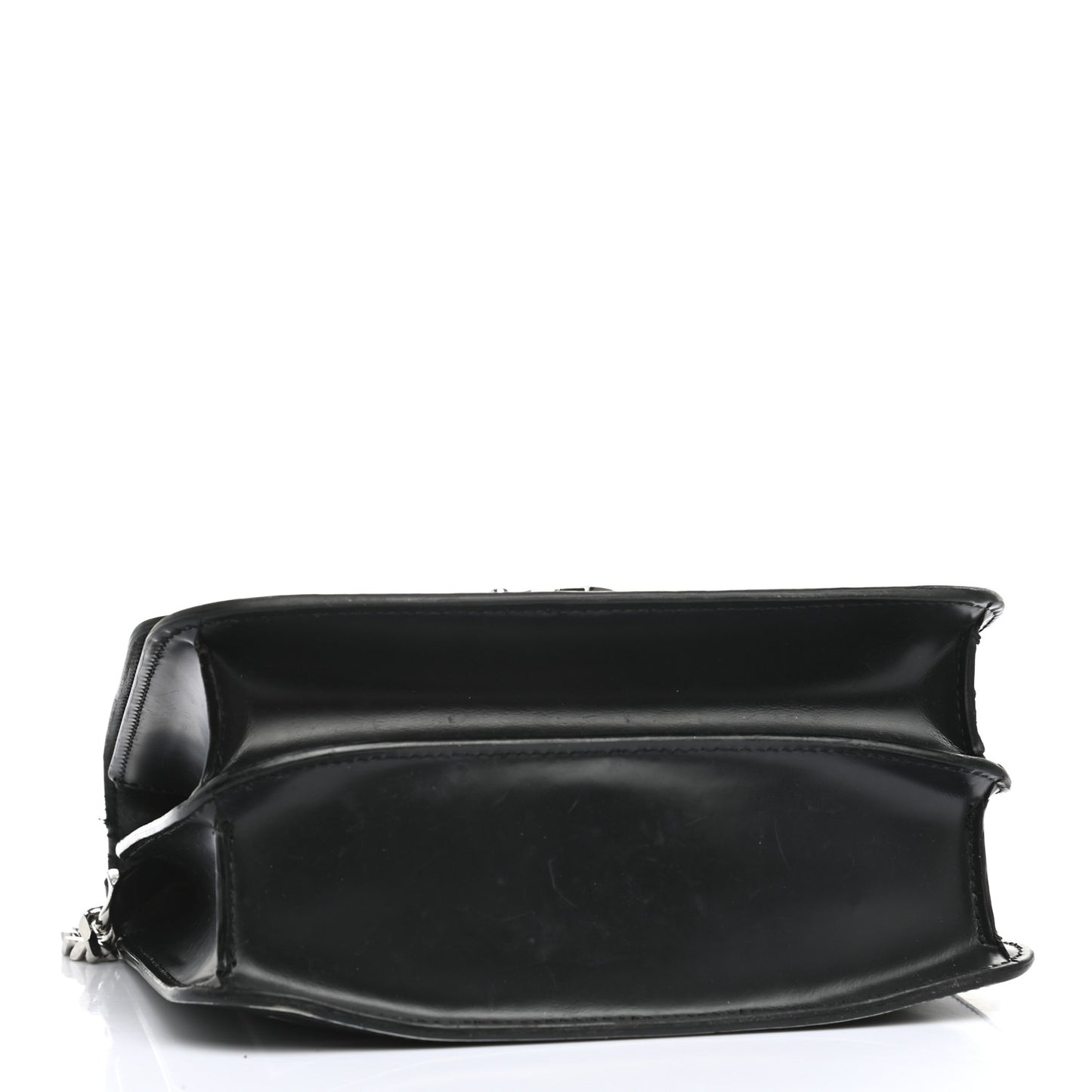 Calfskin Montage Print Small TB Bag Black