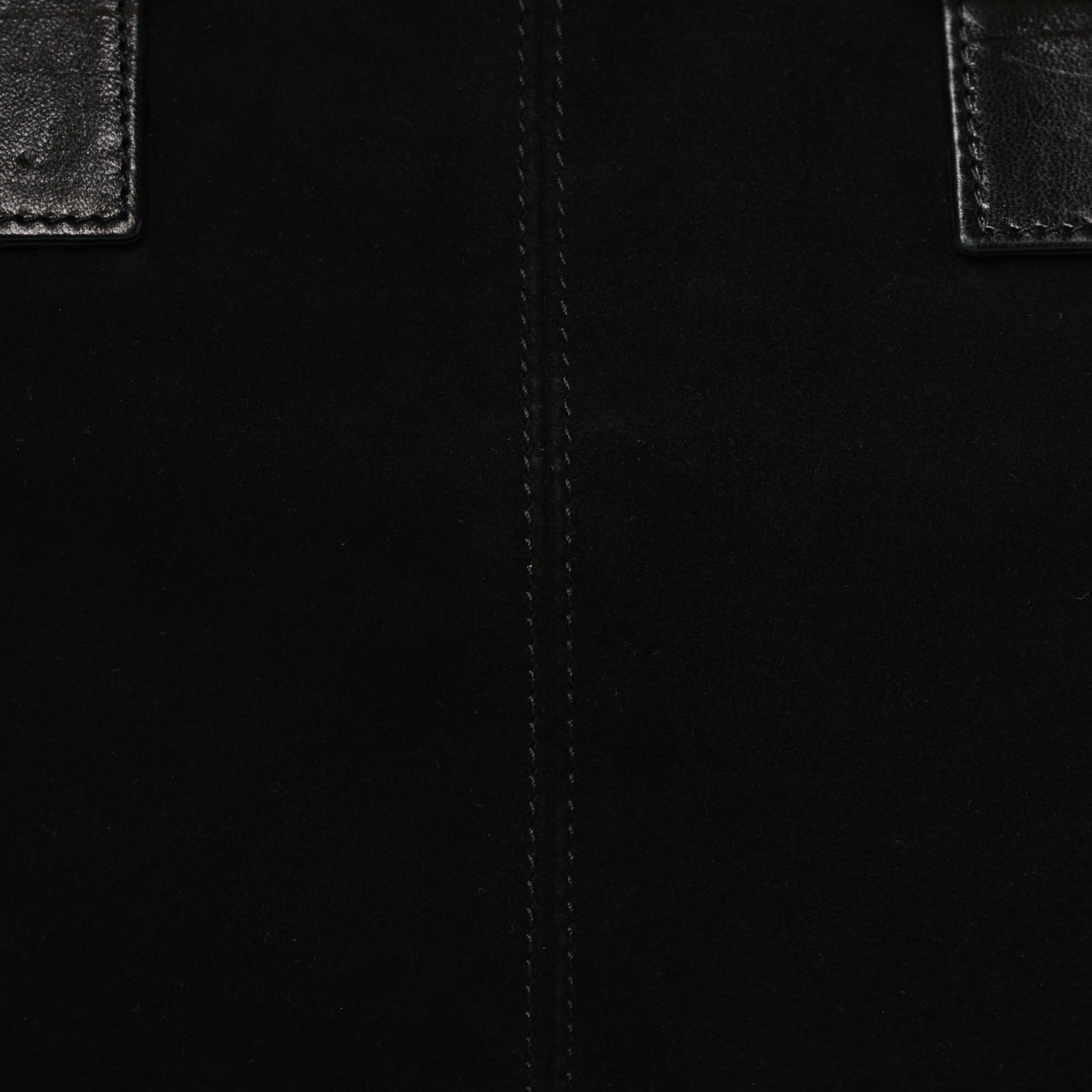 Suede Calfskin Holdall Tote Black