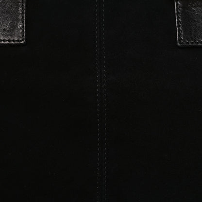 Fendi Suede Calfskin Holdall Tote Black 7 of 10