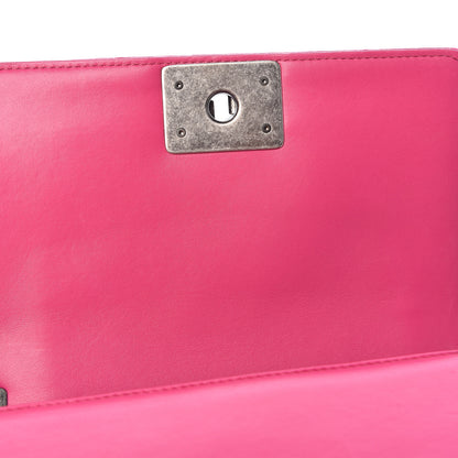 Chanel Velvet Quilted Small Boy Flap Pink 11 of 14