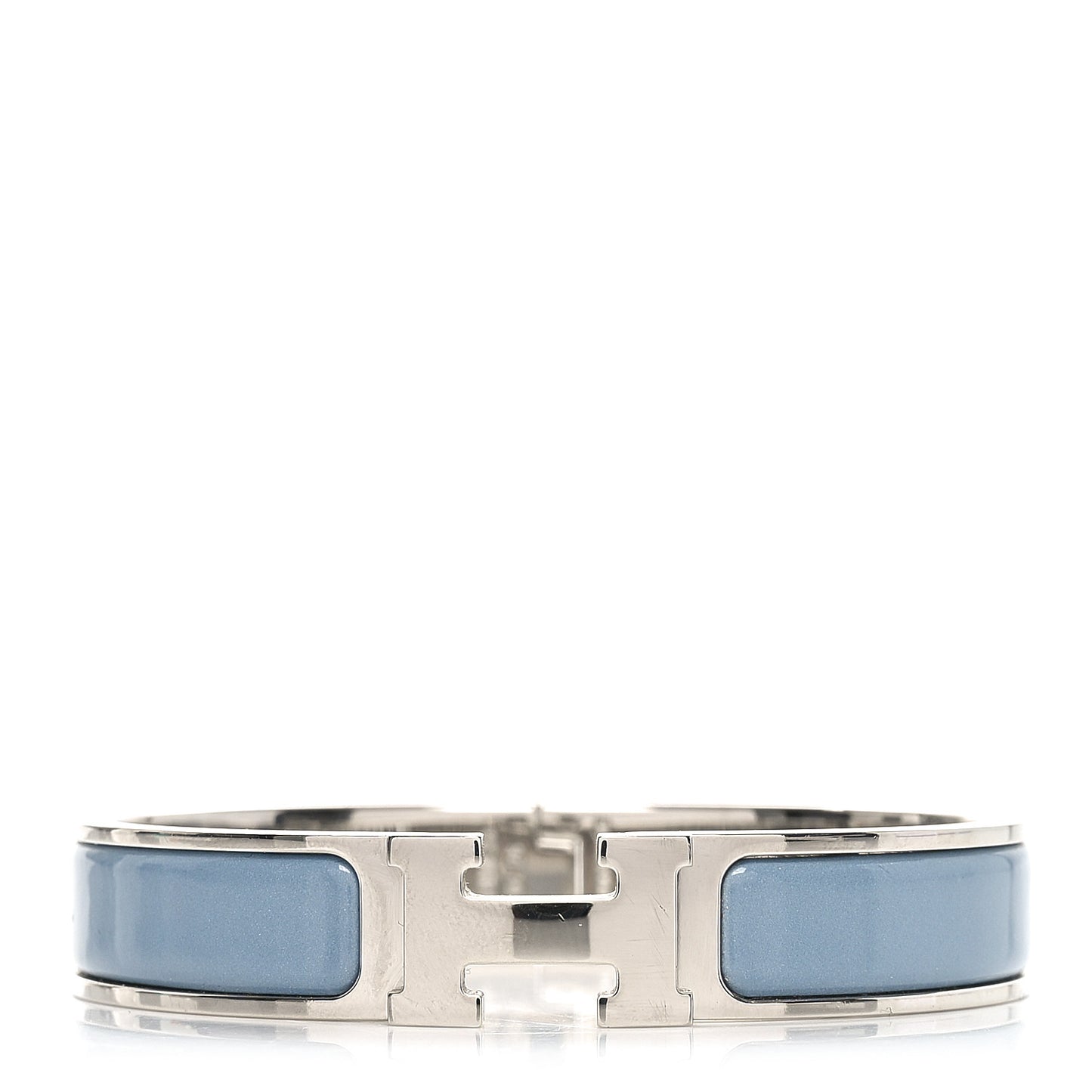 Enamel Narrow Clic Clac H Bracelet PM Gris Orage