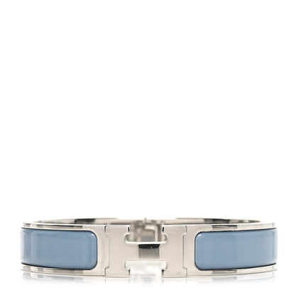Hermes Enamel Narrow Clic Clac H Bracelet PM Gris Orage 1 of 4