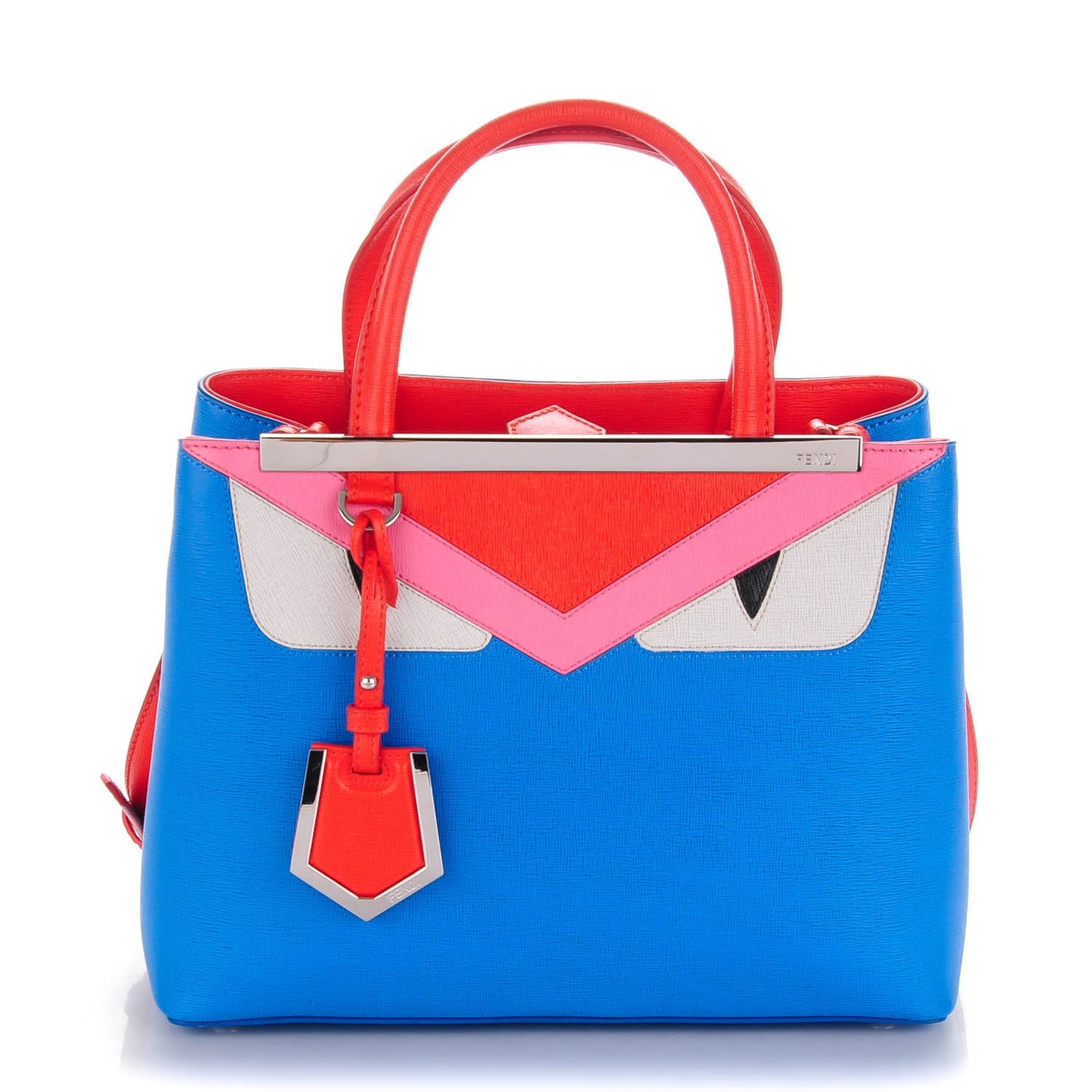 Vitello Elite Monster Petite 2Jours Tote Blue Royal Papavero Multicolor