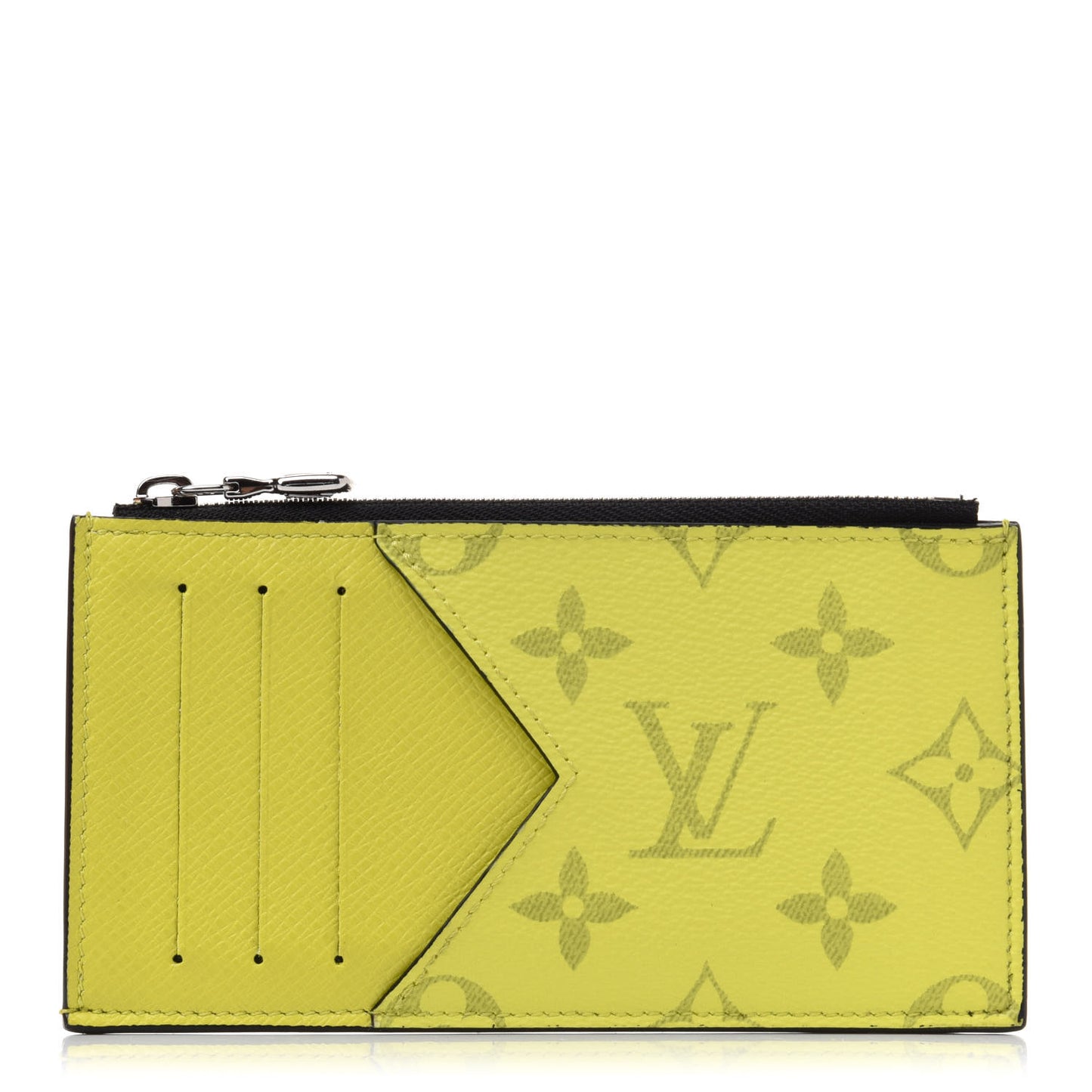 Monogram Taiga Coin Card Holder Yellow
