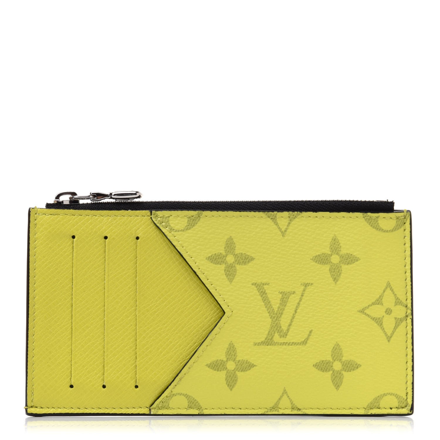 Louis Vuitton Monogram Taiga Coin Card Holder Yellow 1 of 7