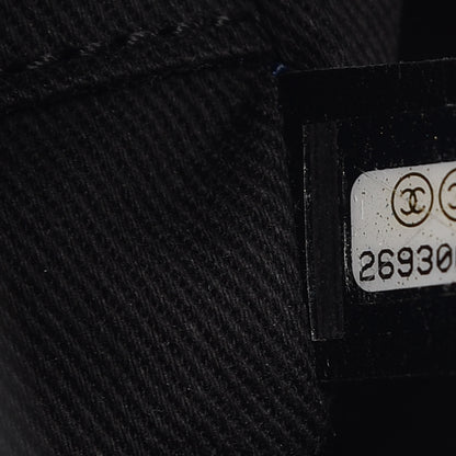 Chanel Woven Straw Raffia Mini Deauville Tote Black 9 of 9