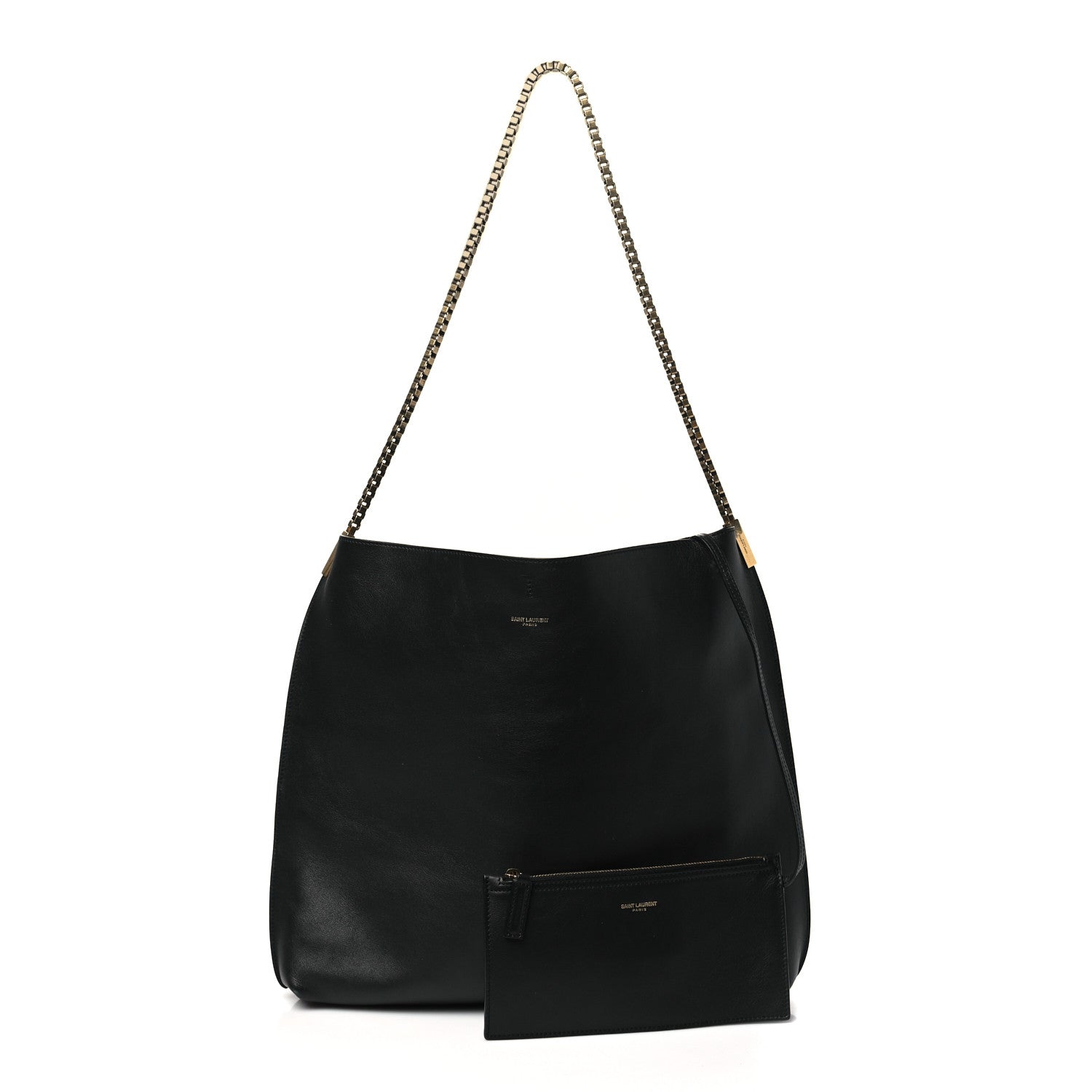 Saint Laurent Calfskin Medium Suzanne Hobo Black 3 of 11