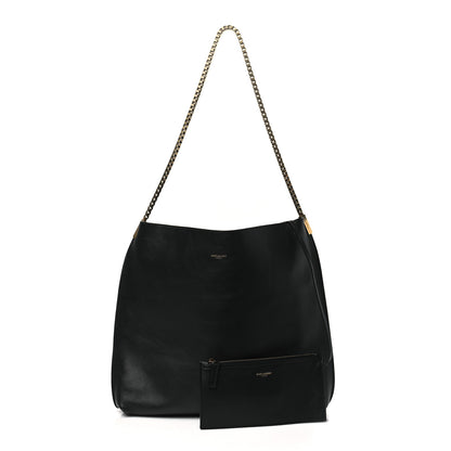 Saint Laurent Calfskin Medium Suzanne Hobo Black 3 of 11