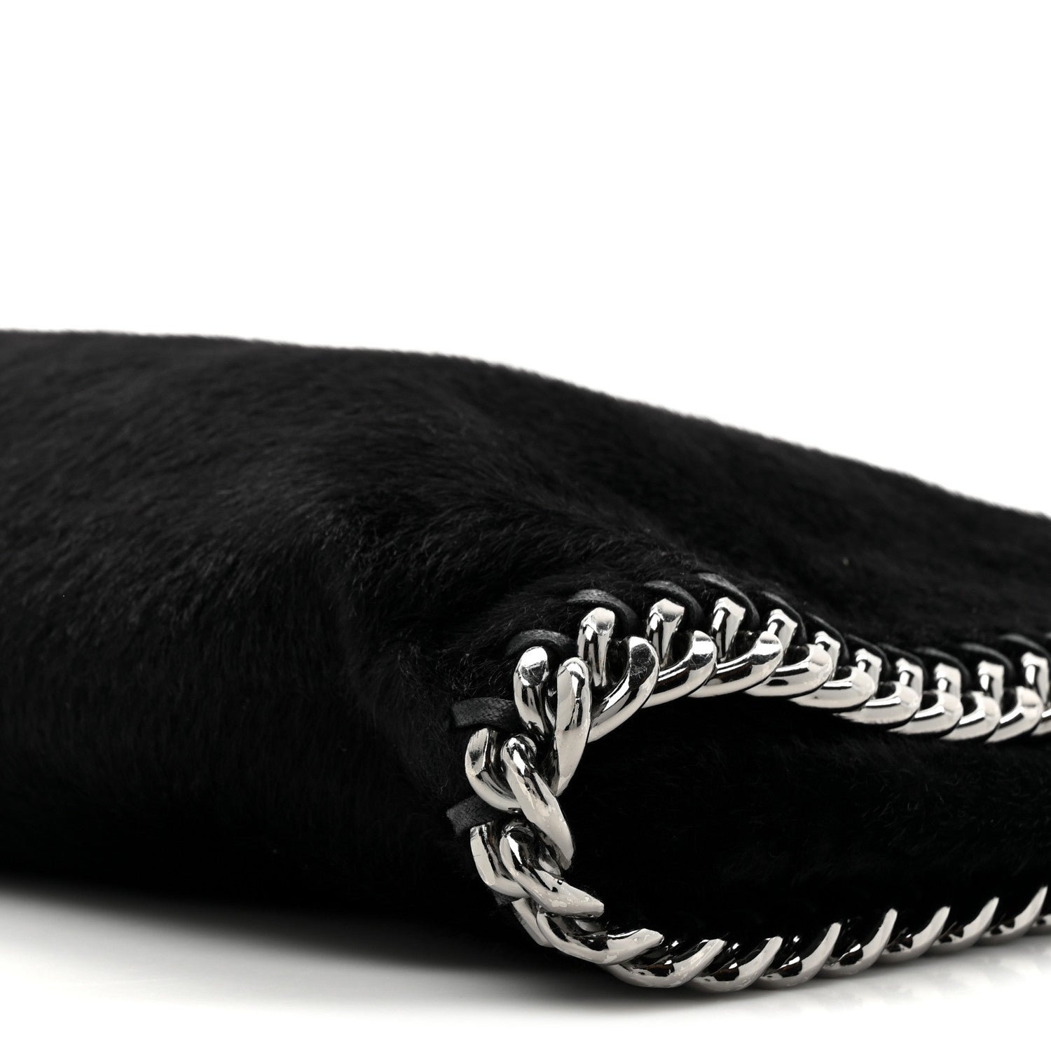 Stella McCartney Faux Pony Hair Falabella Tote Black 8 of 9