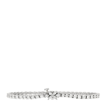 Tiffany Platinum Diamond 3.08ctw Victoria Tennis Bracelet 1 of 4