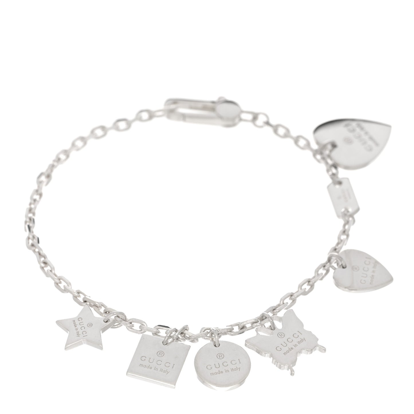 Sterling Silver Trademark Charm Bracelet