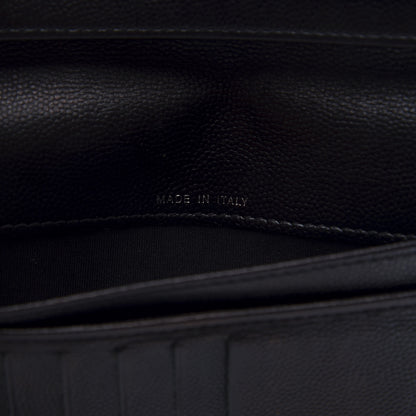Chanel Caviar Sevruga Yen Wallet Black 5 of 11