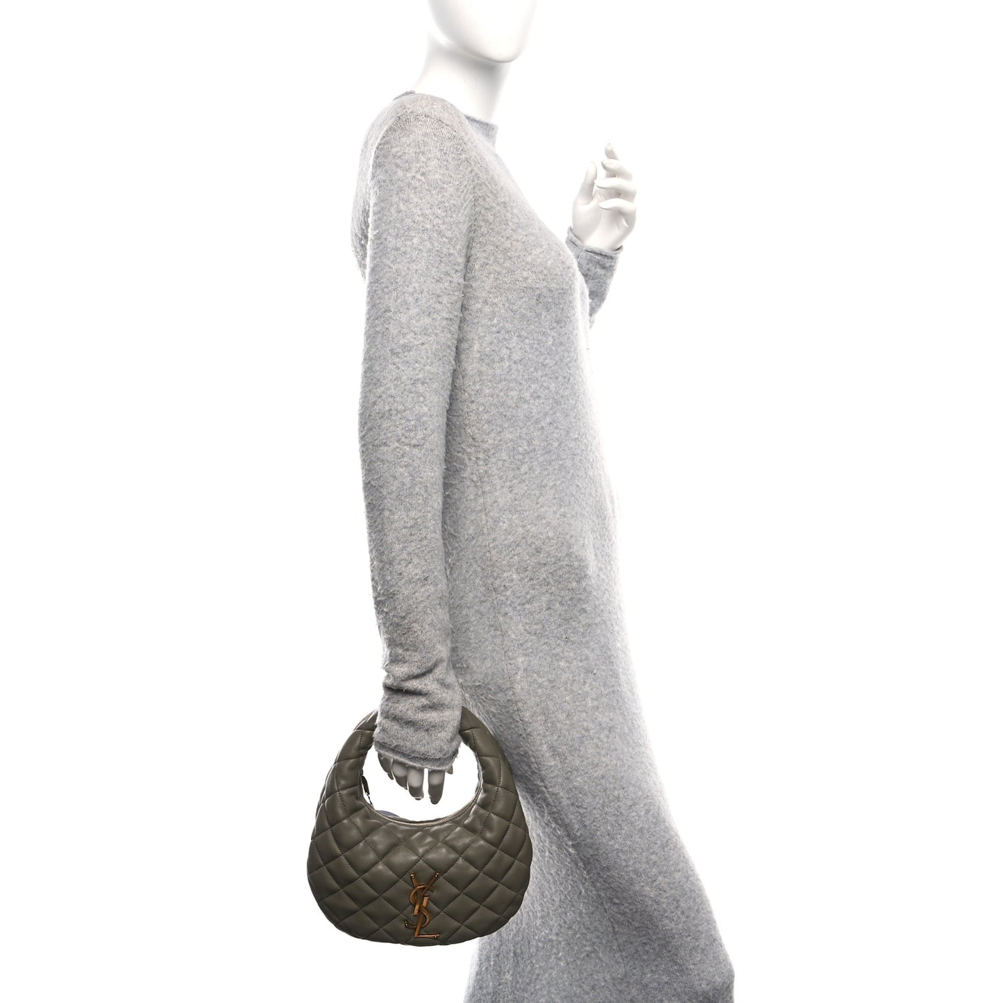Lambskin Quilted Icarino Bag Dark Strong Moss
