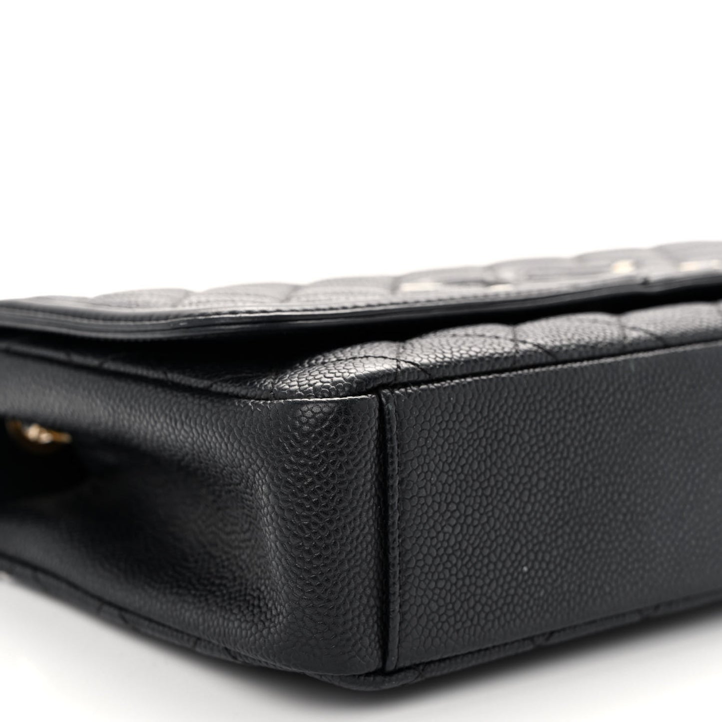 Caviar Quilted Medium CC Filigree Flap Black