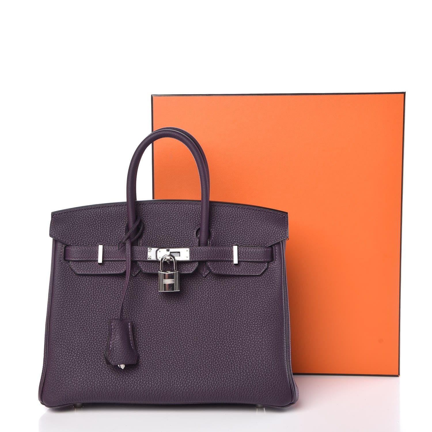 Hermes Togo Birkin 25 Raisin 34 of 34