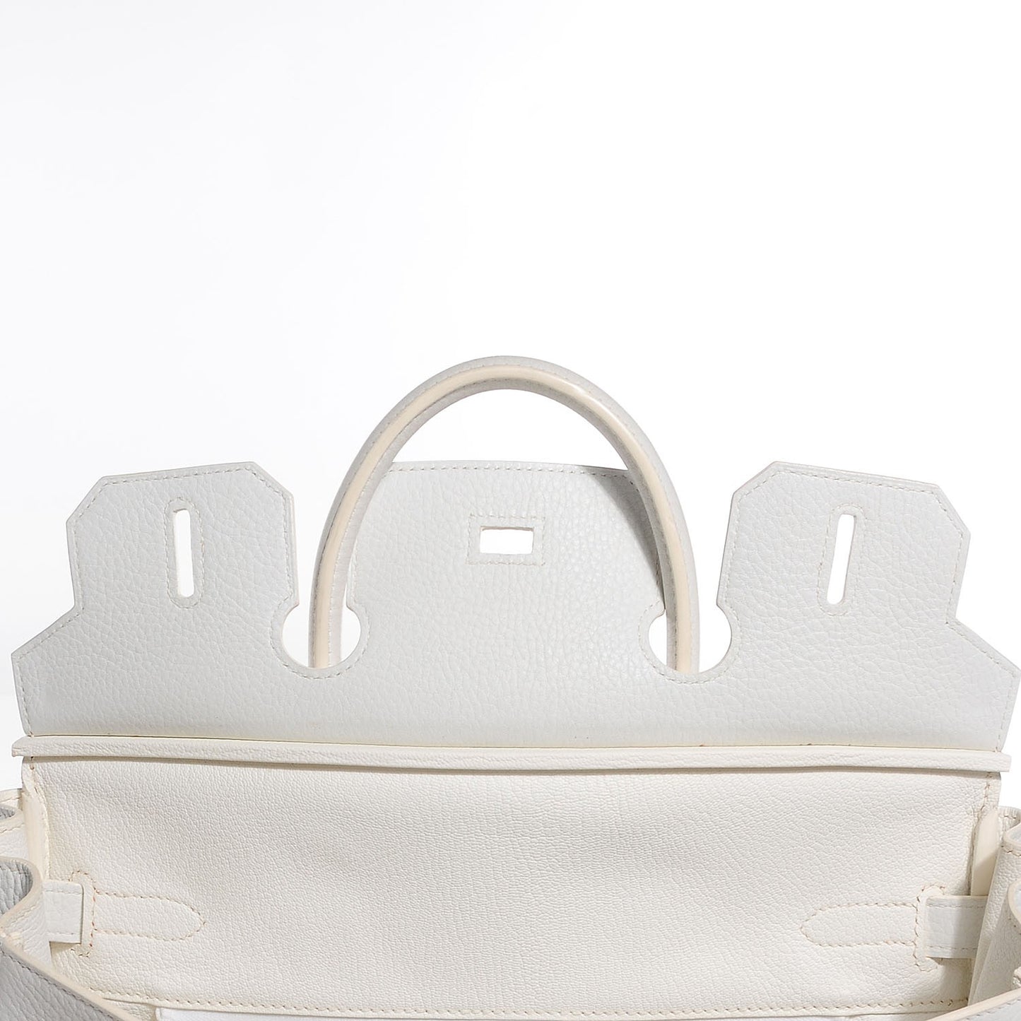 Taurillon Clemence Birkin 30 White
