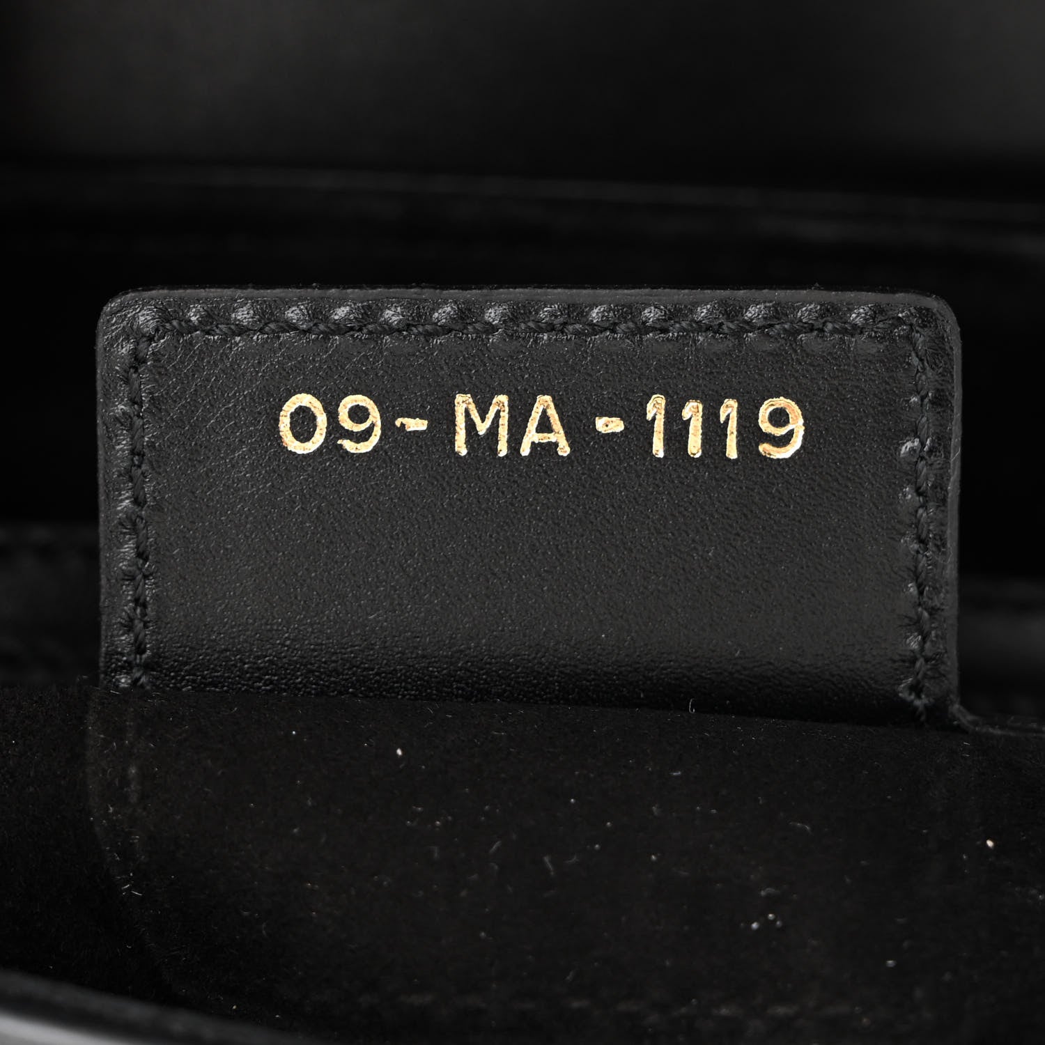 Christian Dior Calfskin Saddle Bag Black 7 of 12