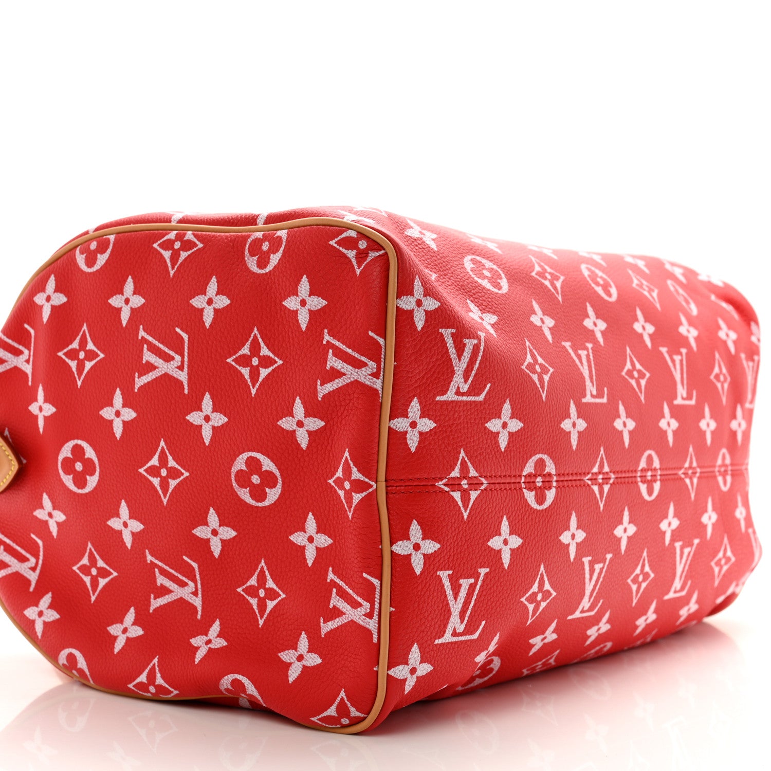 Louis Vuitton Calfskin Monogram Speedy P9 Bandouliere 40 Red 8 of 11