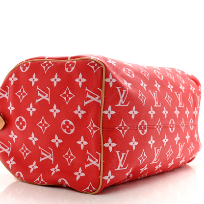 Louis Vuitton Calfskin Monogram Speedy P9 Bandouliere 40 Red 8 of 11