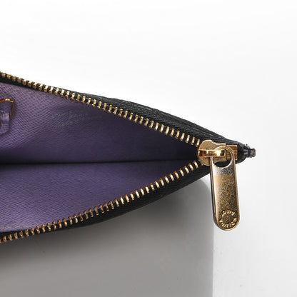 Louis Vuitton Monogram Multicolor Key Pouch Black Violet 5 of 6