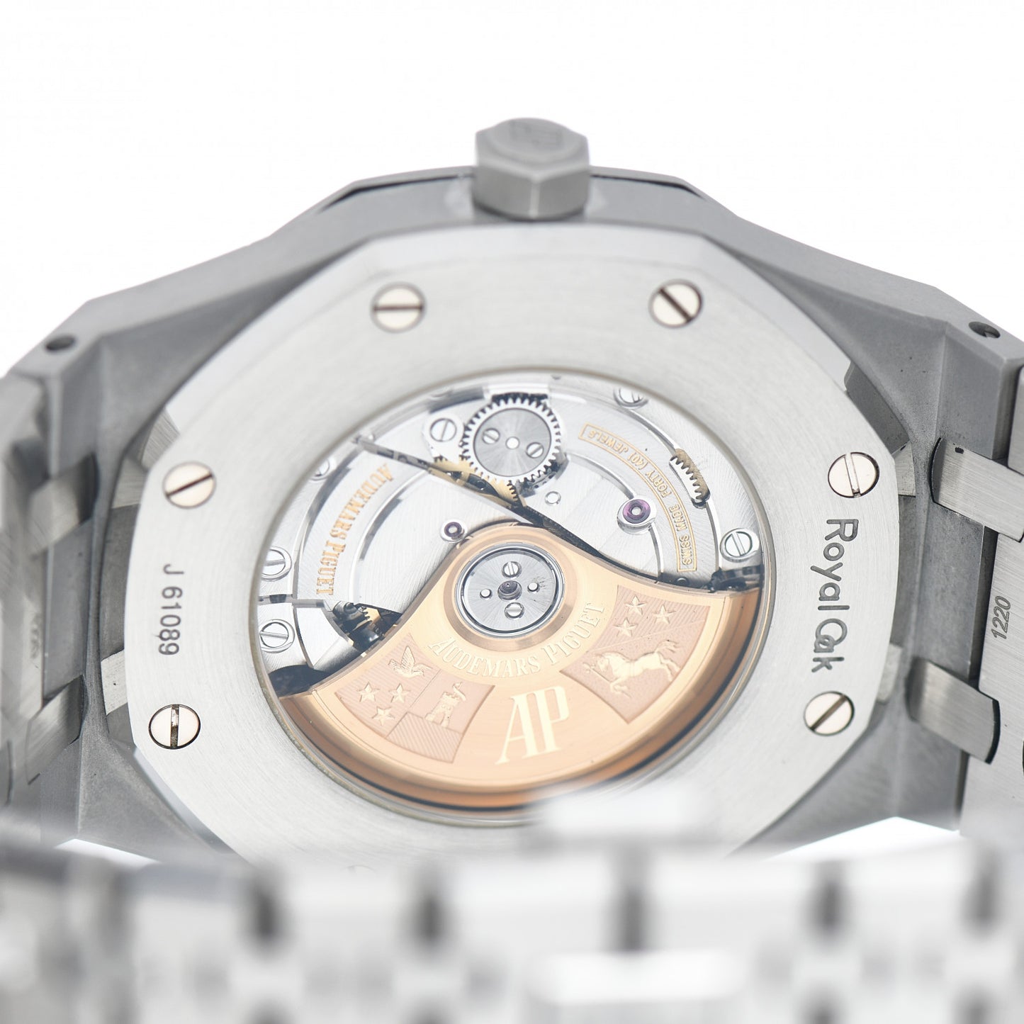 Stainless Steel 41mm Royal Oak Automatic Watch Black 15400ST.OO.1220ST.01
