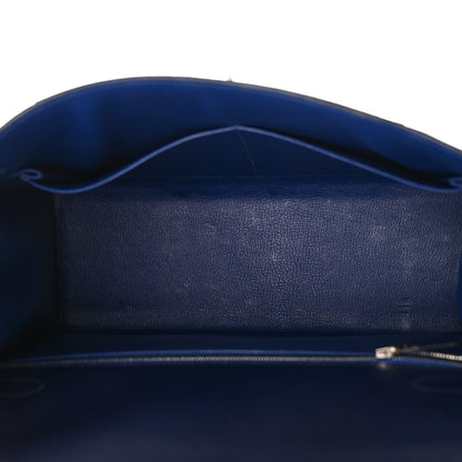 Hermes Epsom Flag Kelly Sellier 32 Rouge H Bleu Saphir 5 of 13