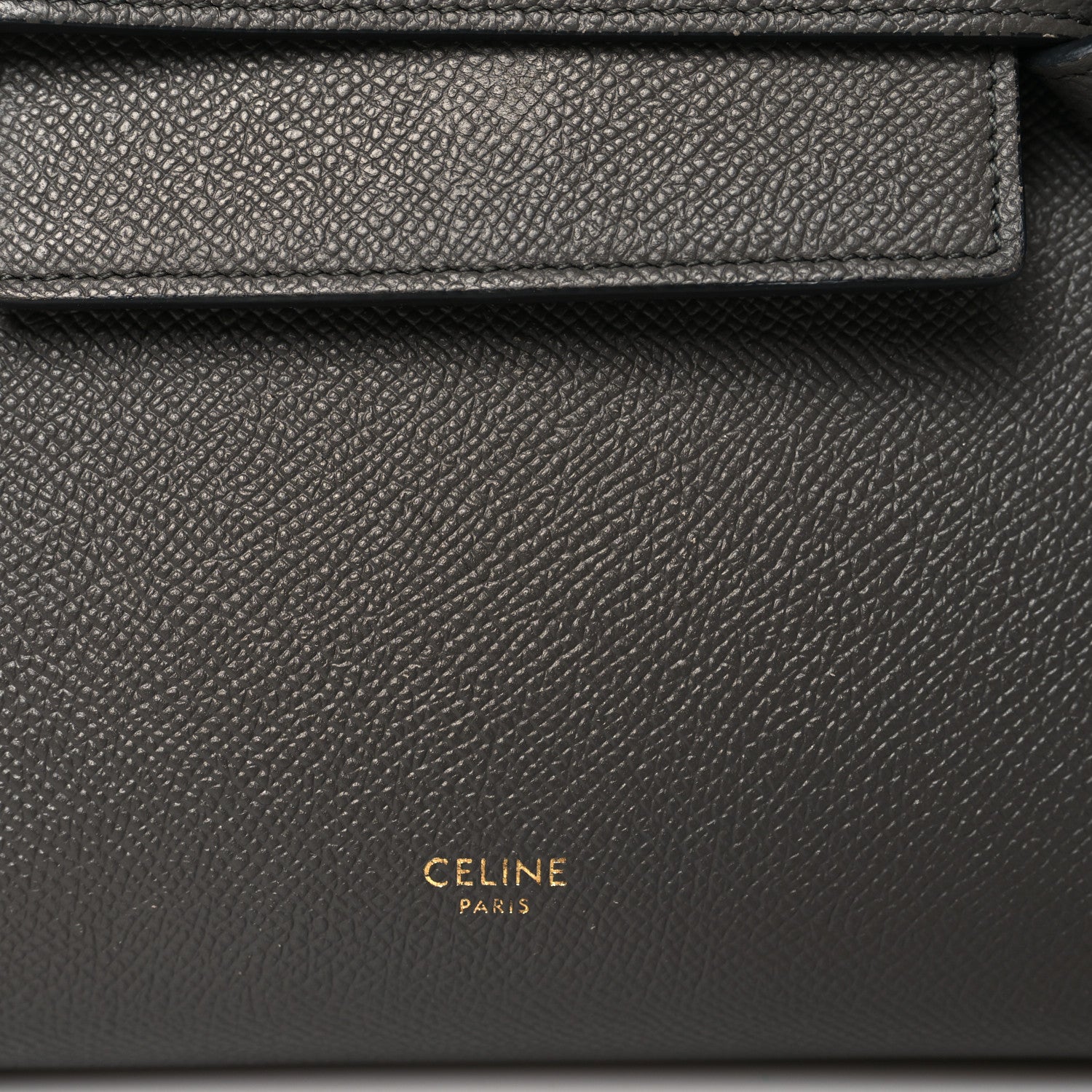 Celine Grained Calfskin Nano Belt Bag Grey 10 of 10