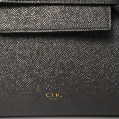 Celine Grained Calfskin Nano Belt Bag Grey 10 of 10
