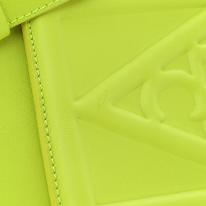 MCM Calfskin Mini Mode Travia Tote Acid Green 11 of 11