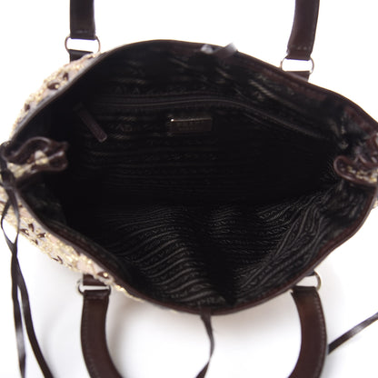 Prada Bow Cloquet Top Handle Bag Avorio 5 of 9