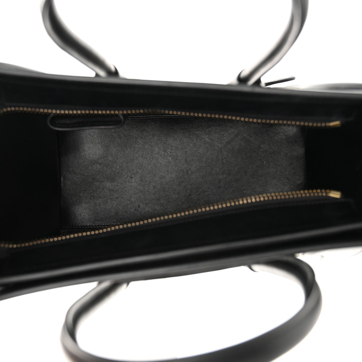 Drummed Calfskin Suede Tri-color Micro Luggage Almond
