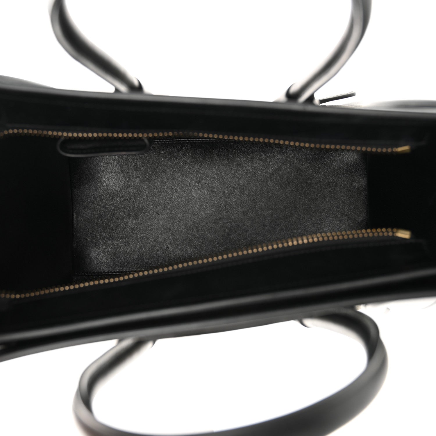 Celine Drummed Calfskin Suede Tri-color Micro Luggage Almond 5 of 12