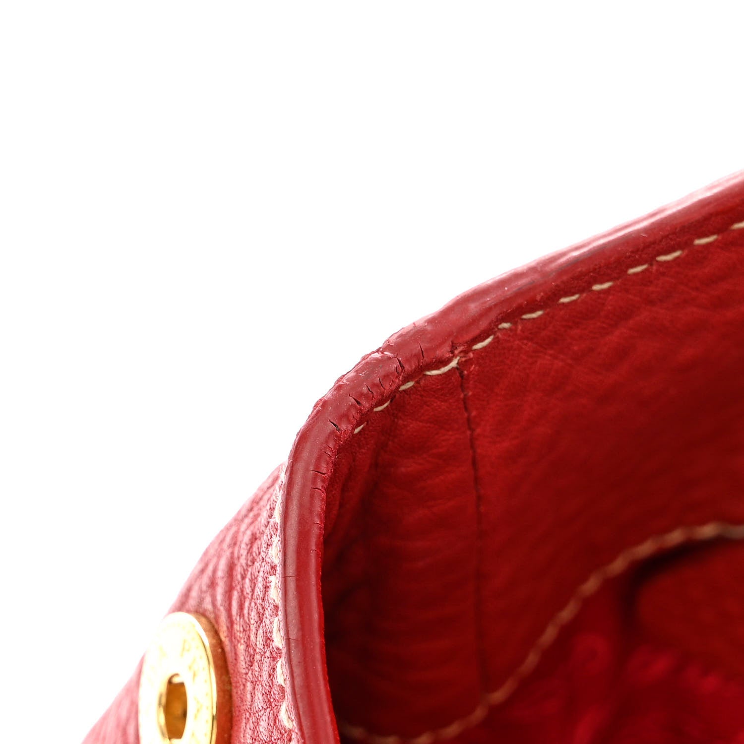 Prada Vitello Daino Tote Rosso 21 of 24