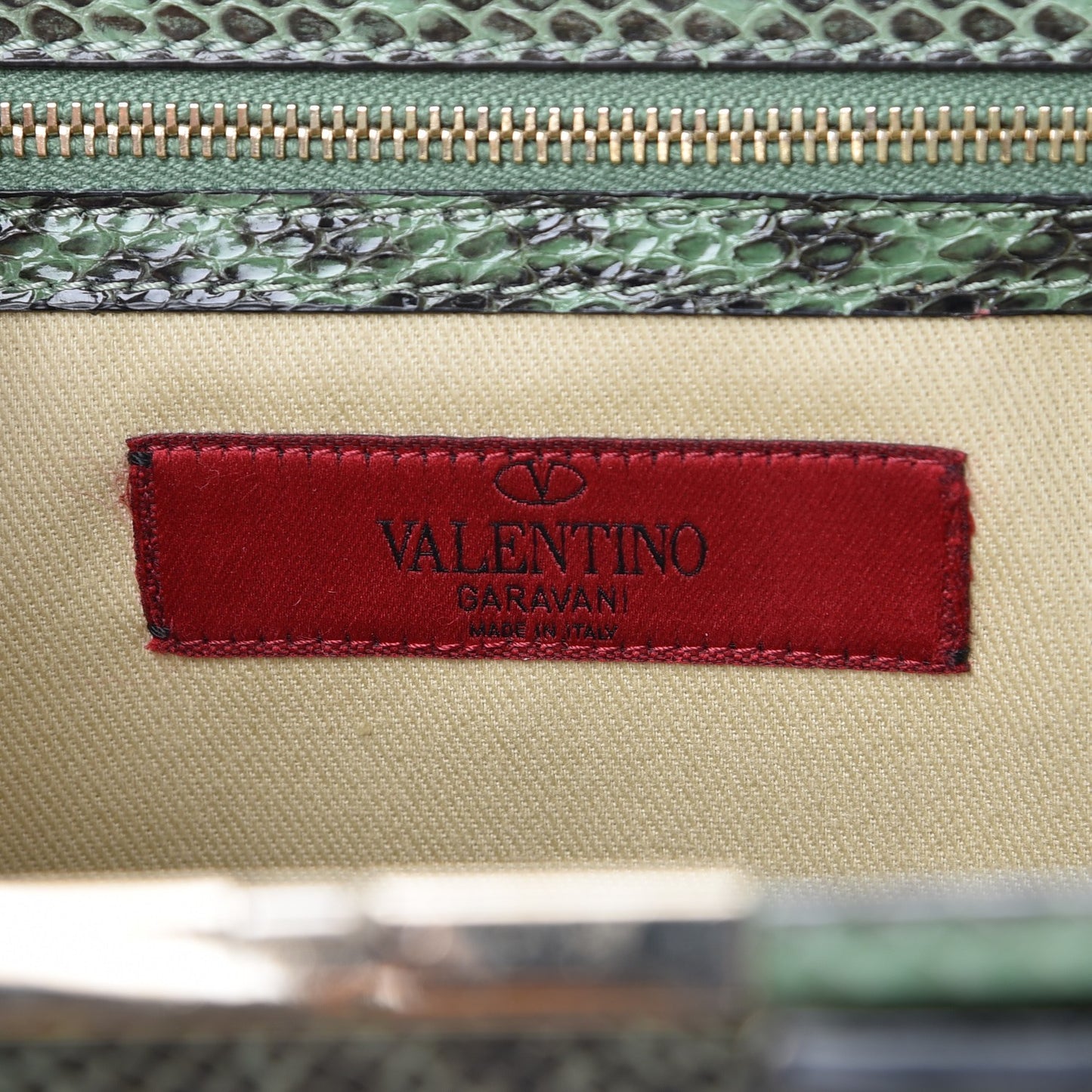 Python Shoulder Bag Green