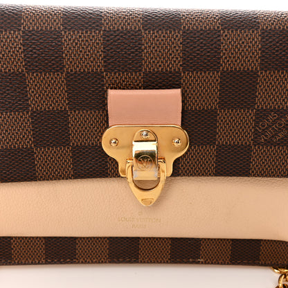 Louis Vuitton Damier Ebene Vavin Chain Wallet Creme 15 of 20