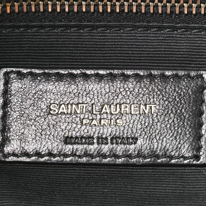 Saint Laurent Lambskin Quilted Medium Loulou Puffer Monogram Chain Satchel Crema Soft 6 of 12