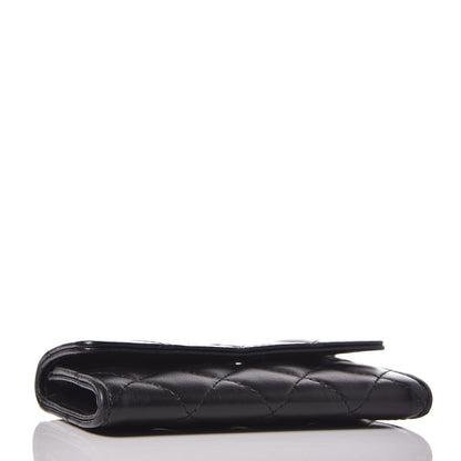 Chanel Lambskin Quilted Flap Card Holder Black 5 of 9