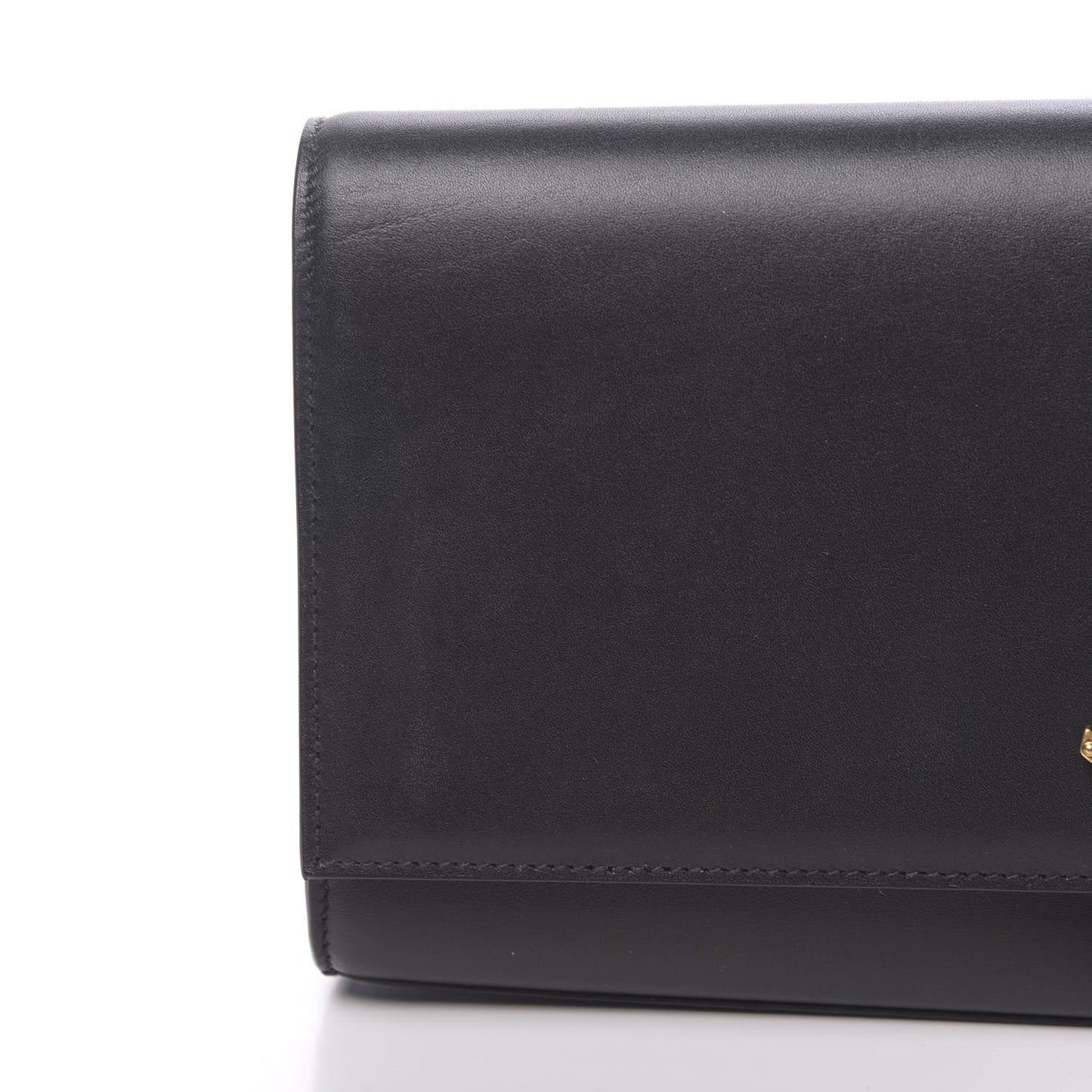 Calfskin Monogram Kate Tassel Clutch Black