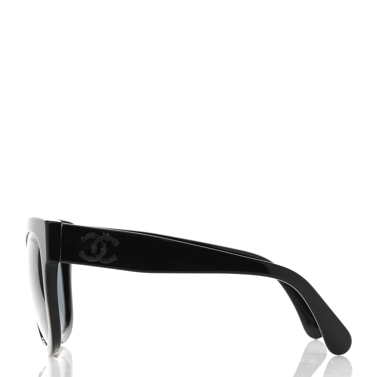 Chanel Acetate Butterfly Signature CC Sunglasses 5358 Black 3 of 8