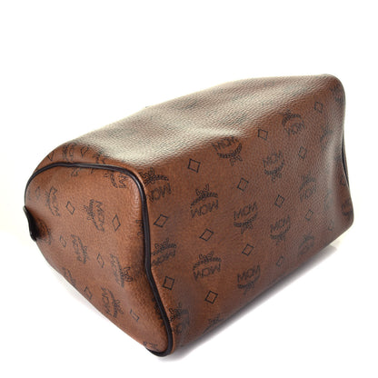 MCM Visetos Dog Bone Boston Bag Brown 4 of 11