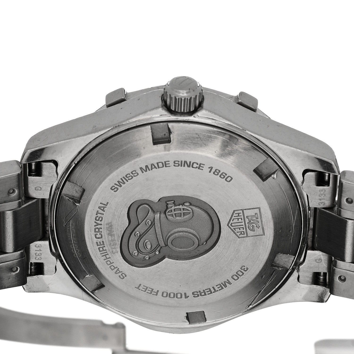 Tag Heuer Stainless Steel Diamond Bezel Mother of Pearl 33mm Aquaracer Lady Quartz Watch WAF1313 4 of 4